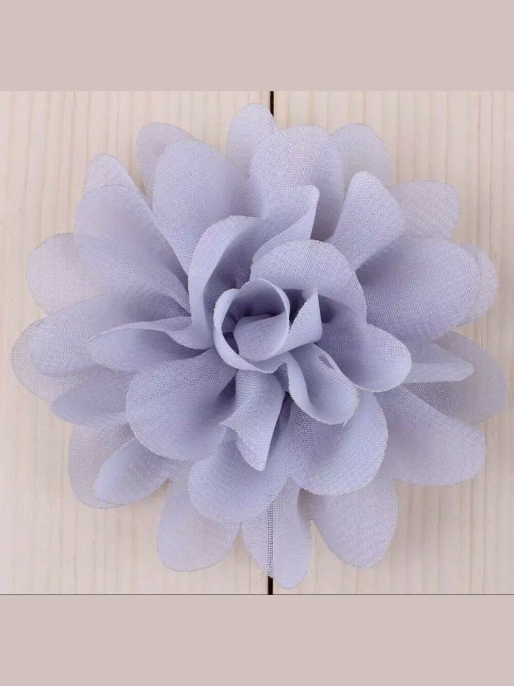 Handmade Set of 5 Chiffon Flower Fridge Refrigerator Magnets Boho Decor Gray NEW